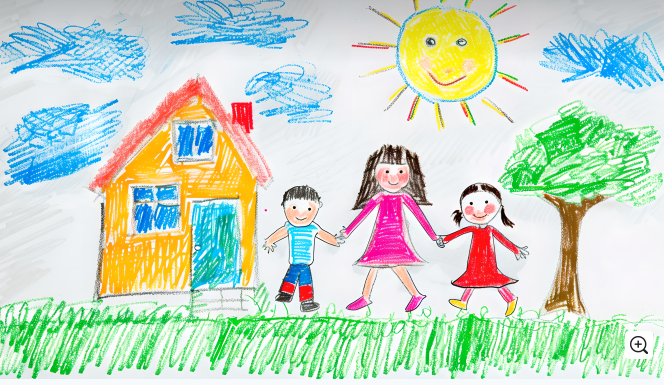 儿童涂鸦(Children's graffiti）